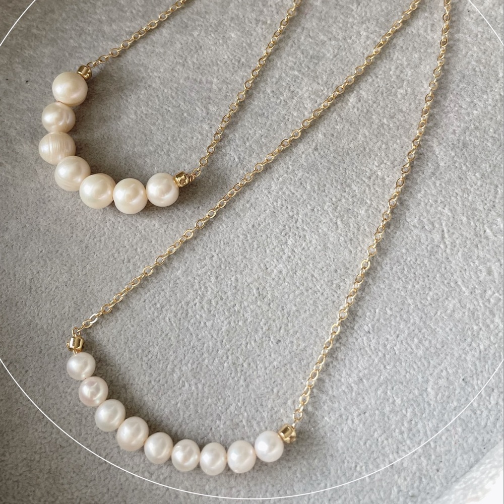 Real Nature Fresh Water Peal Necklace and Earrings